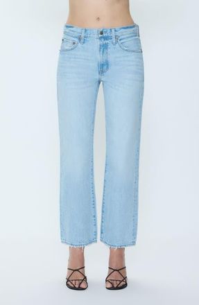 Pistola Denim Lexi Distressed Crop Barrel Jeans in Dolce Vita Vintage at Nordstrom, Size 25