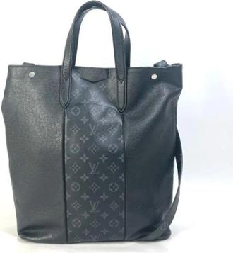 Louis Vuitton Tweedehands Canvas Louis Vuitton tassen - Dames - Vintage Shopper - Blauw - ONE Size - Leer - Vintage