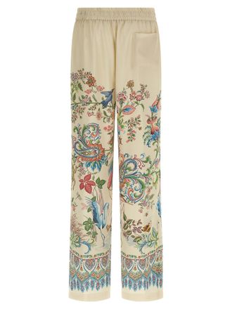 Etro Flora and Fauna Printed Trousers - Cream