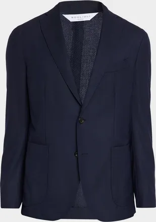 Boglioli Men & apos;s Wool Hopsack Blazer