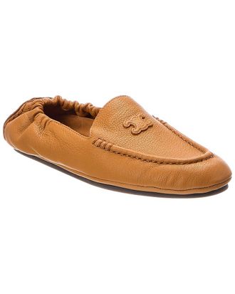 Celine Celine Logo Leather Loafer