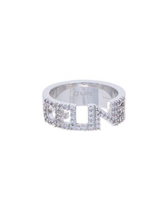 Celine Monochroms Strass Ring