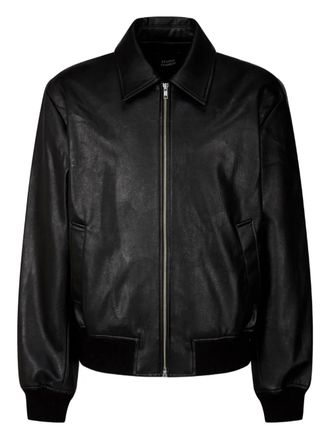 TOMBOY Jack met geribbelde manchetten en rits - Zwart
