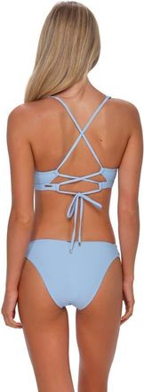 Sunsets Dora Double Tab Bikini Swim Bottoms in Blue Whisper at Nordstrom, Size X-Large