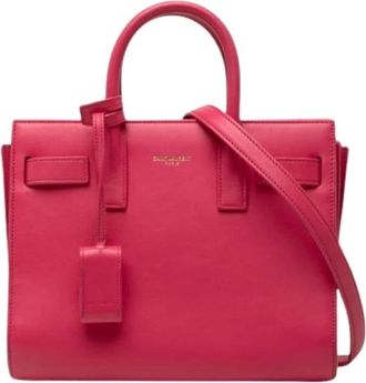 Saint Laurent Pre-owned Sac de Jour Satchel - Dames - Vintage Shopper - Roze - ONE Size - Leer - Vintage