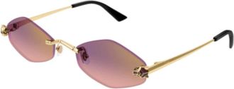 Cartier Panth&egrave;re Sunglasses - unisex - Cartier - Sunglasses - Yellow - 55 MM - Accessories