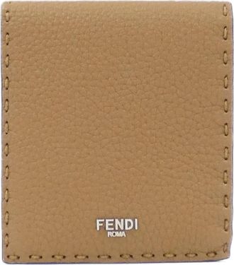 Fendi Sand Leather Wallet (Bi-Fold) (Pre-Owned)