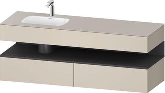 Duravit Qatego Lavabo Encastrado Con Base De Lavabo Consola, - Duravit