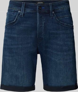 Jack & Jones Jack & Jones Regular Fit Jeansshorts im 5-Pocket-Design Modell RICK in Dunkelblau, Größe XXL