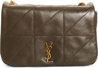 Saint Laurent Mini Jamie 4.3 Patchwork Leather Shoulder Bag in Light Musk at Nordstrom