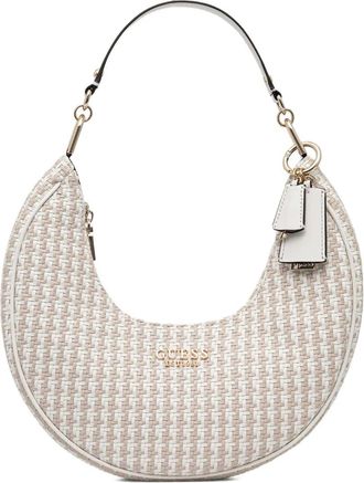 Guess Co woven charm-detailing tote bag - women - Polyurethane - One Size - Neutrals