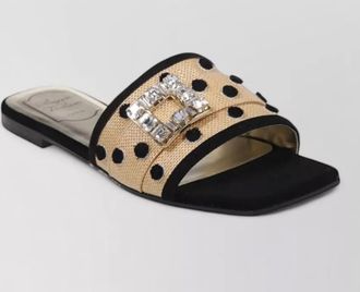 Roger Vivier sea dots mule slides embellished buckle