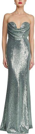 Halston Heritage Juliette Disco Jersey Gown