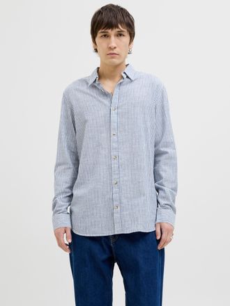 Jack & Jones JJESUMMER SHIRT LS SN mit Hemdkragen