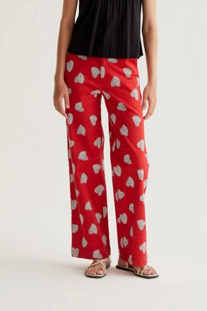 Compa&ntilde;&iacute;afant&aacute;stica Harmony Print Pants In Red