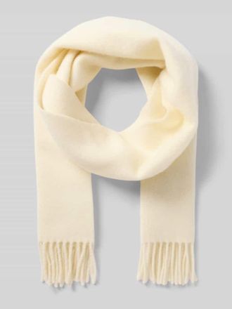 Polo Ralph Lauren Schal mit Ausfransungen in Offwhite, Größe 1