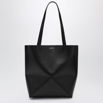 Loewe Medium Puzzle Fold Tote bag in black