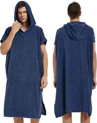 OEM Poncho Con Capucha Para Cambiarse De Surf, Confeccionado En Microfibra Absorbente De Secado R&aacute;pido, Ideal Para Surf, Playa, Gris Oscuro