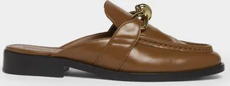 Bottega Veneta Astaire Knot Leather Loafer Mules