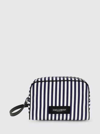 Dolce & Gabbana Pochette In Striped Cotton Poplin