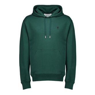 Ami De Coeur Hoodie - male - Ami Paris - Hoodies - Green - M - Sweatshirts & Hoodies