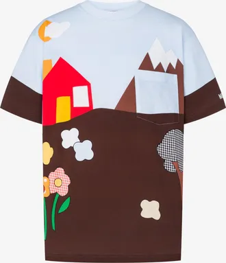 Moschino T-shirt in jersey di cotone organico Archive - Multicolore