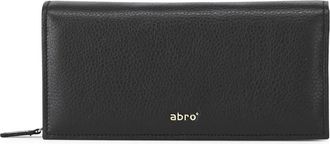 Abro Leren Portemonnee & Kaarthouder Set - Dames - Portefeuilles - Zwart - ONE Size - Leer - Accessoires