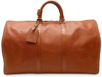 Louis Vuitton Brown Epi Leather Keepall 50 (Authentic Pre-Loved)