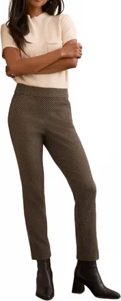 Tribal Pull On Ankle Pant In Black