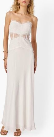 Cami NYC Lucienne Strapless Gown in White at Nordstrom, Size 10
