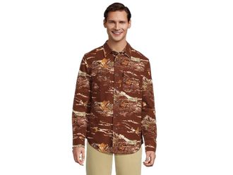 L.L.Bean Signature 1933 Chamois Cloth Shirt Long-sleeve Pattern Regular Mens Clothing Currant Vintage Ducks : 3XL, Cotton
