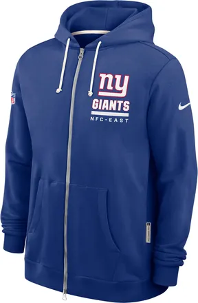 Nike New York Giants Utility Player Sideline Nike Mens Dri-FIT NFL Full-Zip Hoodie in Blue | 03AV4EW8I-2FB