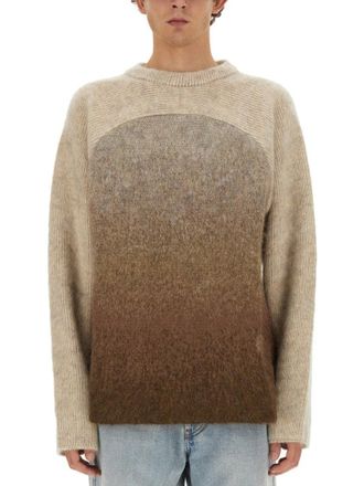 ERL Gradient Mohair Blend Knit With Relaxed Silhouette