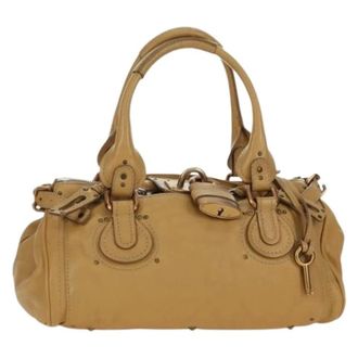 Chlo&eacute; Pre-owned Handbags, female, Beige, Size: ONE SIZE Pre-owned Hand Bag