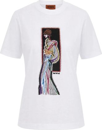Missoni Dames, Tops, Wit, Maat: L Katoen