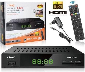 Trade Shop Trade Shop - Decoder Tv Digitale Terrestre T2 Set Top Box Full Hd Dvb-t2 Hd H.265 Pvr T2758
