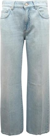 Marella Wleg Wide Leg Wo Broek - Dames - Loose Fit Jeans - Blauw - 2XS - Katoen - Jeans