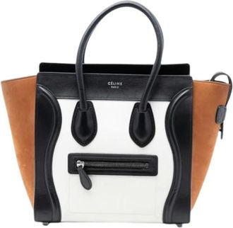 Celine Pre-owned Tote Bags, female, Multicolor, Size: ONE SIZE Pre-owned Micro Luggage Tote
