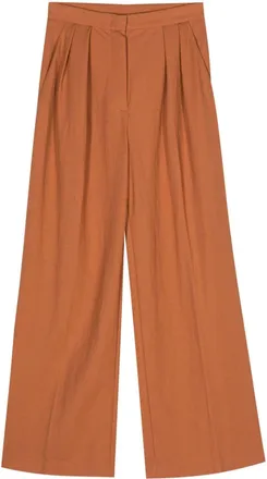 Harris Wharf London high-waisted palazzo pants - women - Viscose/Polyamide - 42 - Orange