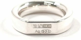 Gucci Silver Silver 925 Band Ring (Pre-Owned)