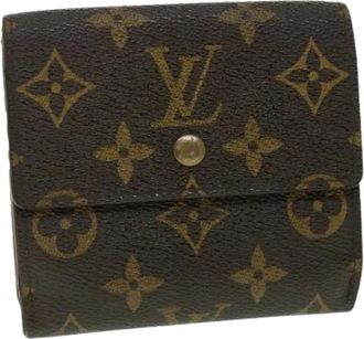 Louis Vuitton Pre-owned Monogram Canvas Portemonnee - Dames - Vintage Accessoires - Bruin - ONE Size - Vintage