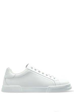 Dolce & Gabbana LEATHER PORTOFINO SNEAKERS Size: 41, colour: WHITE