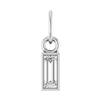 Diamond2Deal 14k Gold 1/6 CT Lab-Grown Diamond Bezel-Set Pendant