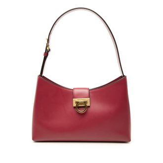 Ferragamo Pre-owned Ferragamo Leather Gancini Trifolio Shoulder Bag Ladies 2KVCVCMRCYHPZ8T2