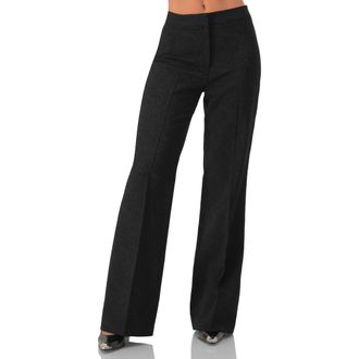 Ivonne Straight-Leg Pants with Zipper in Black at Nordstrom, Size 4