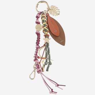 Cuba Lab Womens Keyring Leather And Fabric Multicolour Wallets & Purses