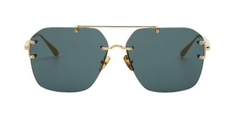 Linda Farrow REYNER LFL1312 C1 Mens Sunglasses Gold Size 53