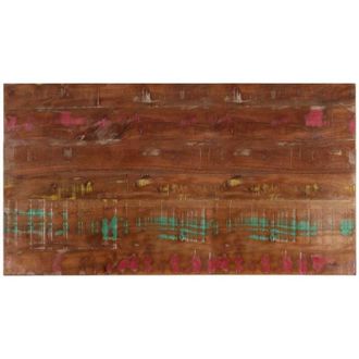 vidaXL Piano Tavolo 120x70x2,5 cm Rettangolare in Massello di Recupero - Vidaxl