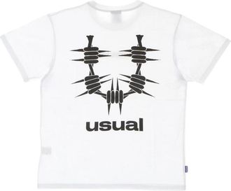 Usual Og Tee - Heren - T-shirts - Wit - XL - Katoen - Tops