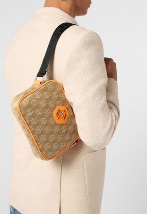 Philipp Plein Belt Bag Jacquard Monogram Men in Beige/orange at Nordstrom